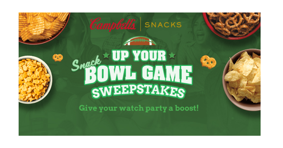 Campbell’s Snack Bowl Game Sweepstakes