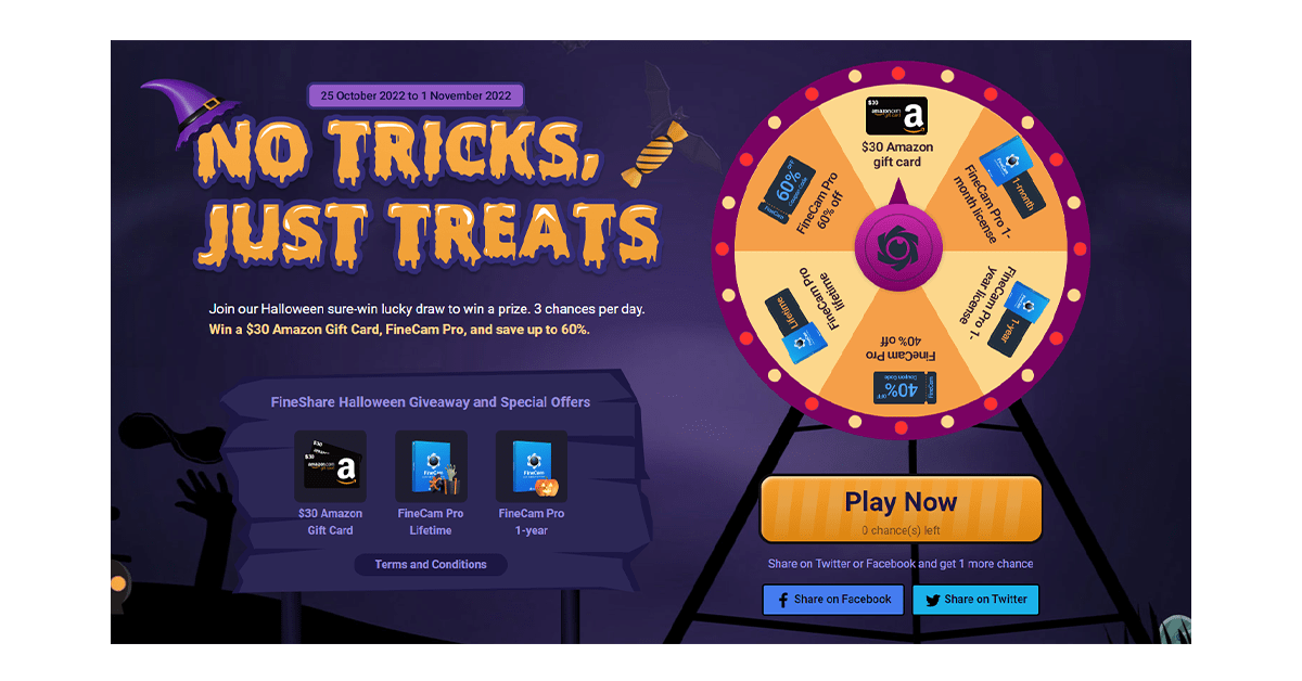 Win a $30 Amazon Gift Card and FineShare FineCam Pro