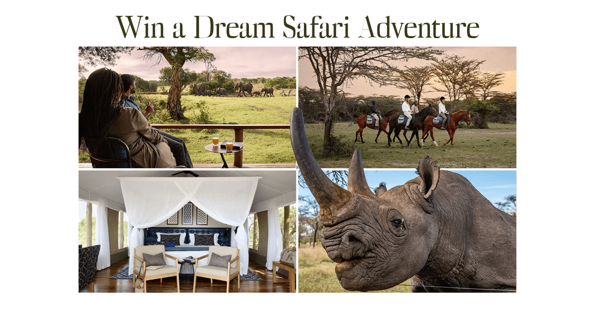 Win a Dream Safari Adventure in Kenya