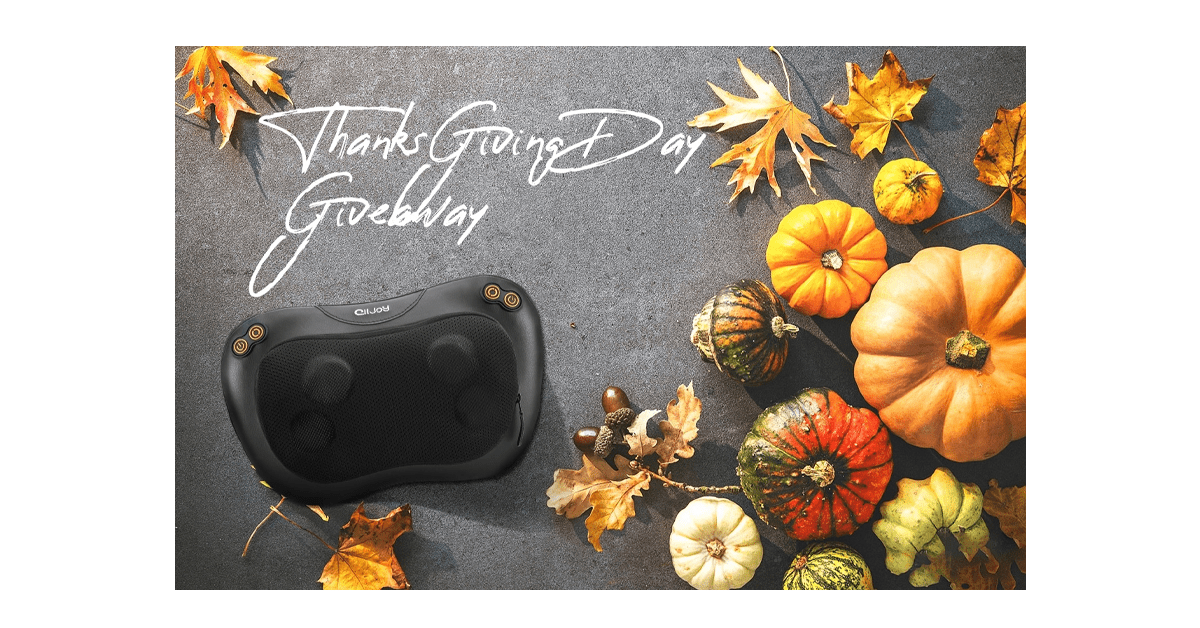 3D Kneading Massage Pillow Giveaway