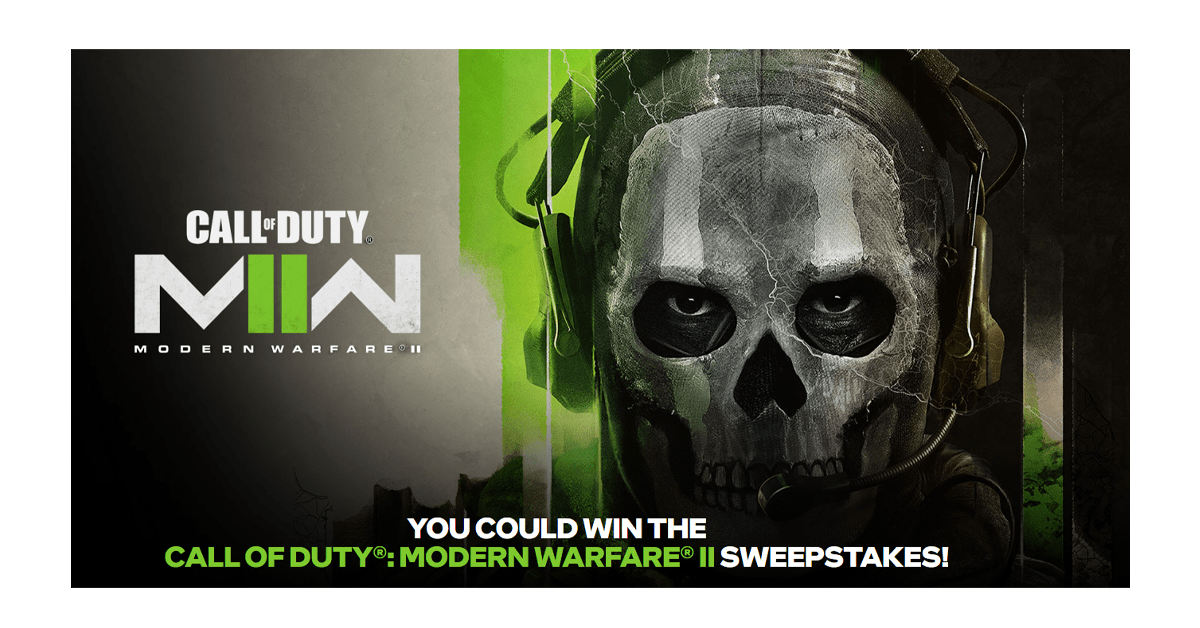 Intel Call of Duty: Modern Warfare II Sweepstakes