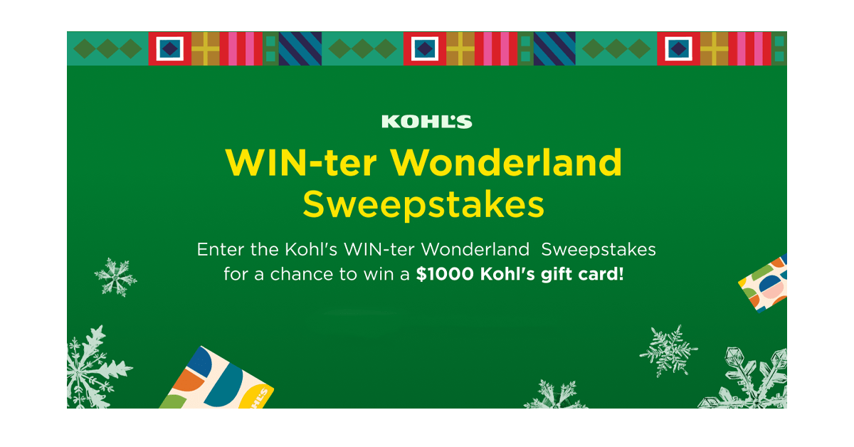 Kohl’s Winter Wonderland Sweepstakes