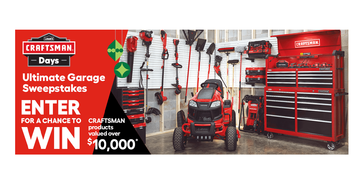 CRAFTSMAN Days Ultimate Garage Sweepstakes