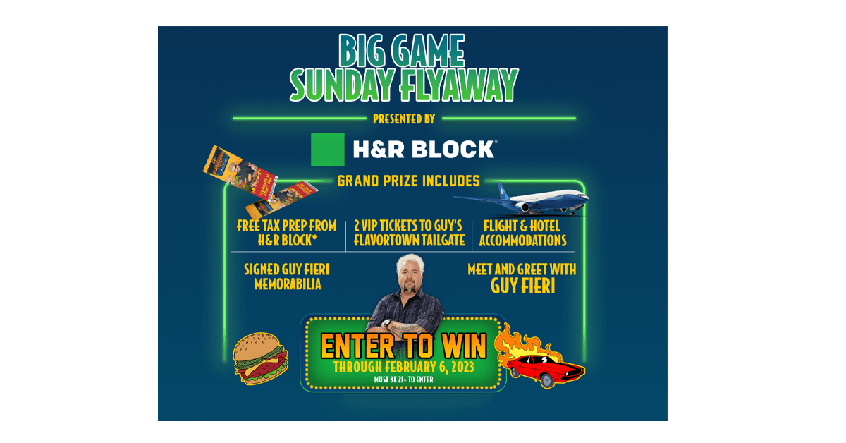 Big Game Sunday Flyaway Sweepstakes