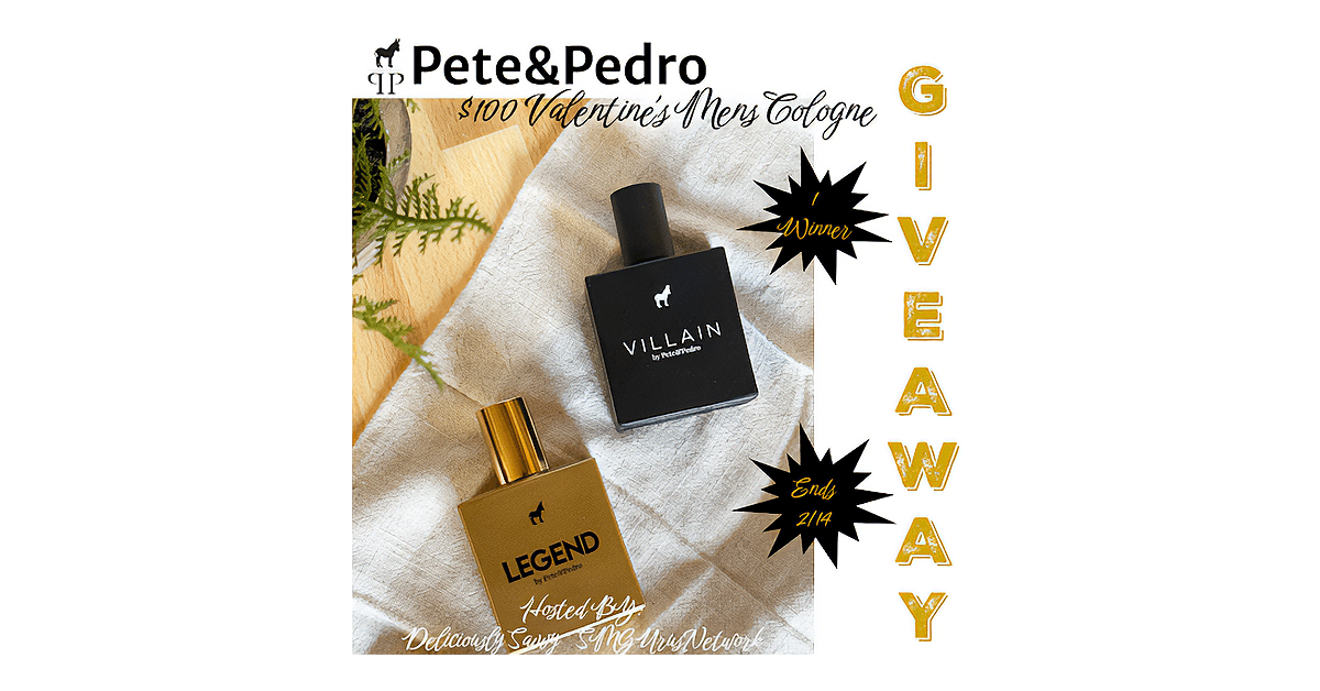 Pete & Pedro $100 Valentine's Mens Cologne Giveaway