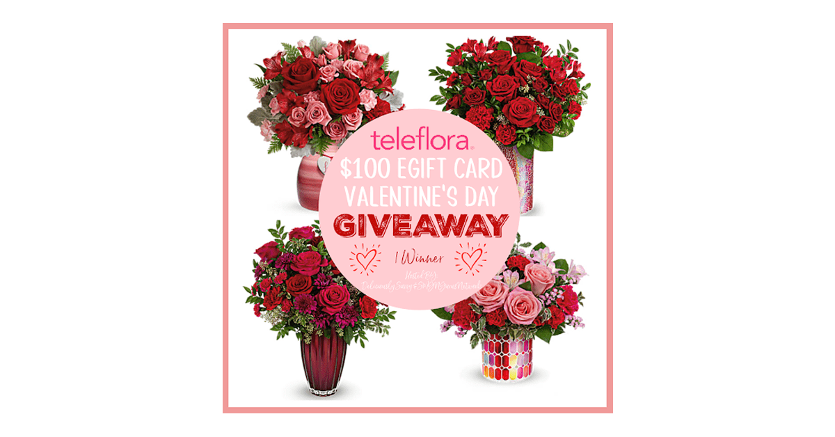 Teleflora $100 eGift Card Valentine’s Day Giveaway