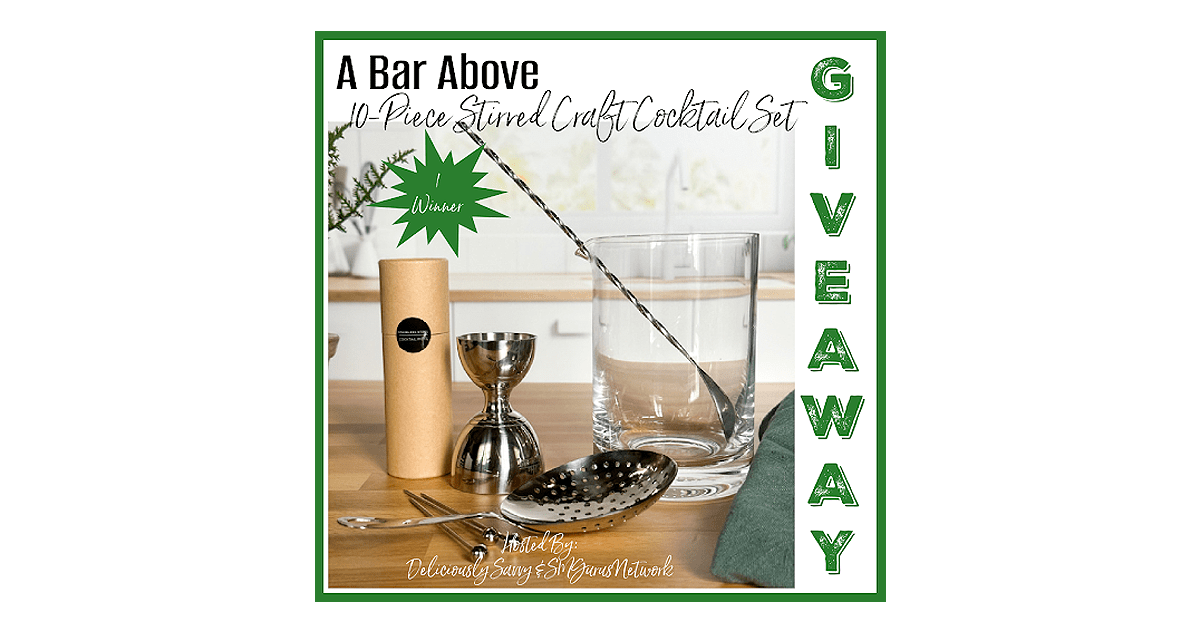 A Bar Above 10-Piece Stirred Craft Cocktail Set Giveaway