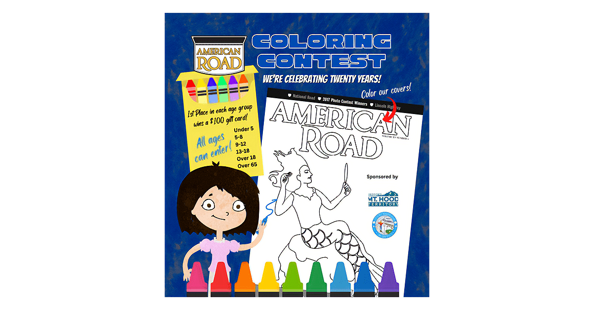 AMERICAN ROAD's Color Our Cover Coloring Contest
