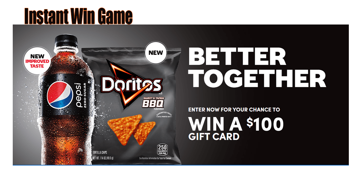 Pepsi and Dorito Instant Win Game