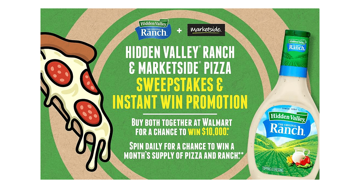 Hidden Valley Ranch Instant Win Sweepstakes