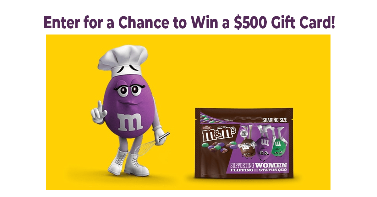 M&Ms Purple Sweepstakes