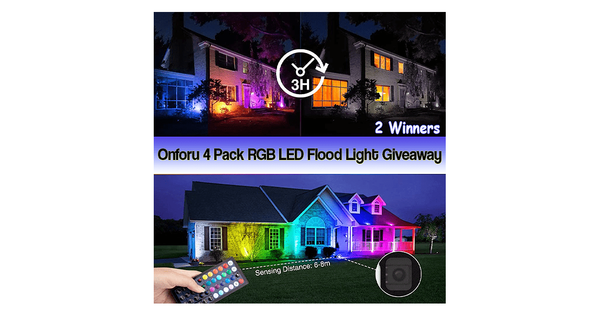 2023 Onforu RGB Flood Lights Giveaway