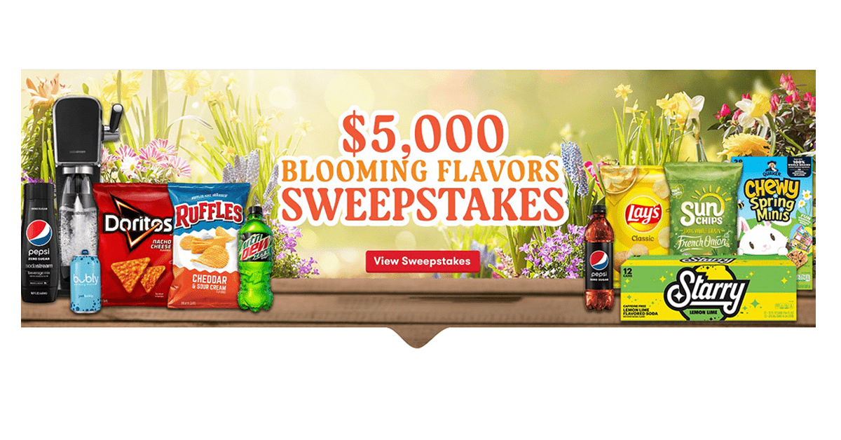 Tasty Rewards $5,000 Blooming Flavors Sweepstakes