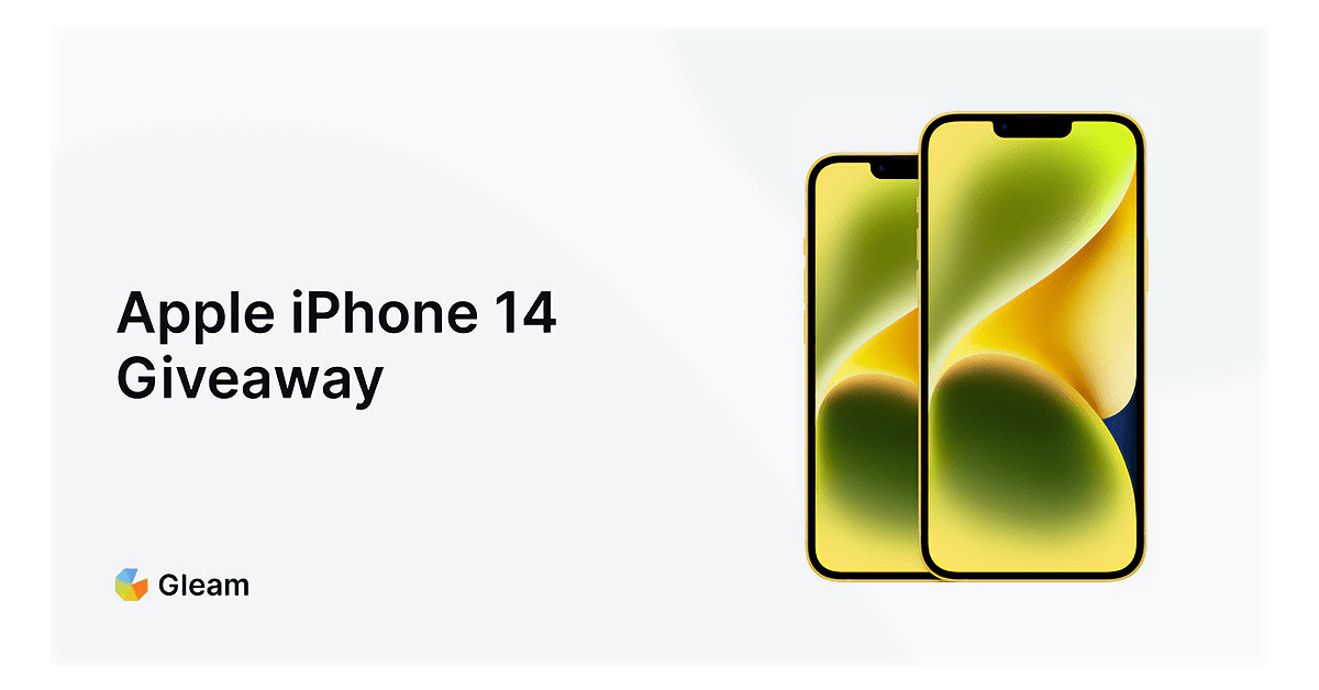 Gleam’s Apple iPhone 14 Giveaway