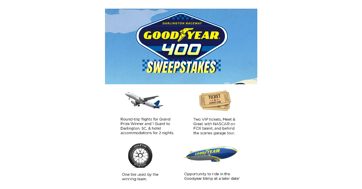 Goodyear 400 at Darlington Sweepstakes