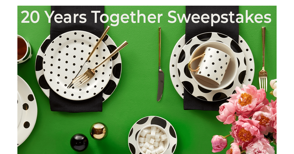 Lenox 20 Years Together Sweepstakes