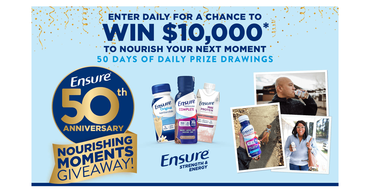 Ensure Nourishing Moments Sweepstakes