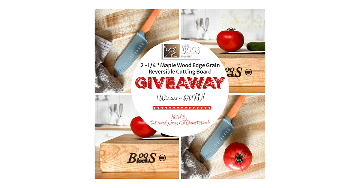 John Boos & Co. Maple Reversible Cutting Board Giveaway