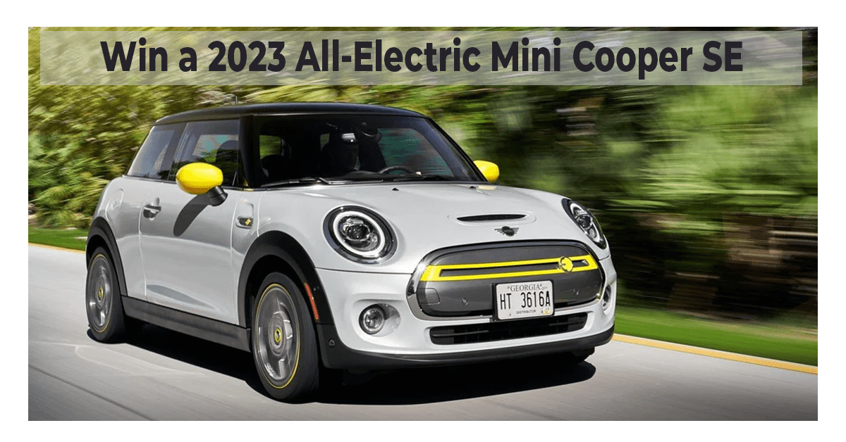 Win a 2023 All-Electric Mini Cooper SE