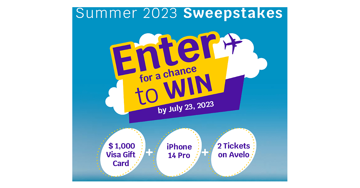 Avelo Summer 2023 Sweepstakes