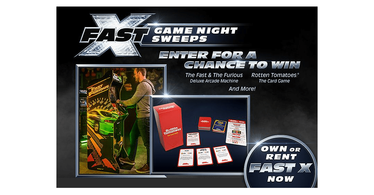 Fast X Game Night Sweepstakes