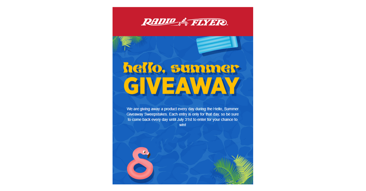 Radio Flyer Hello, Summer Giveaway