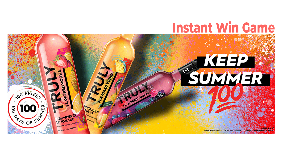 Truly Vodka Keep Summer 100 Instant Win Game