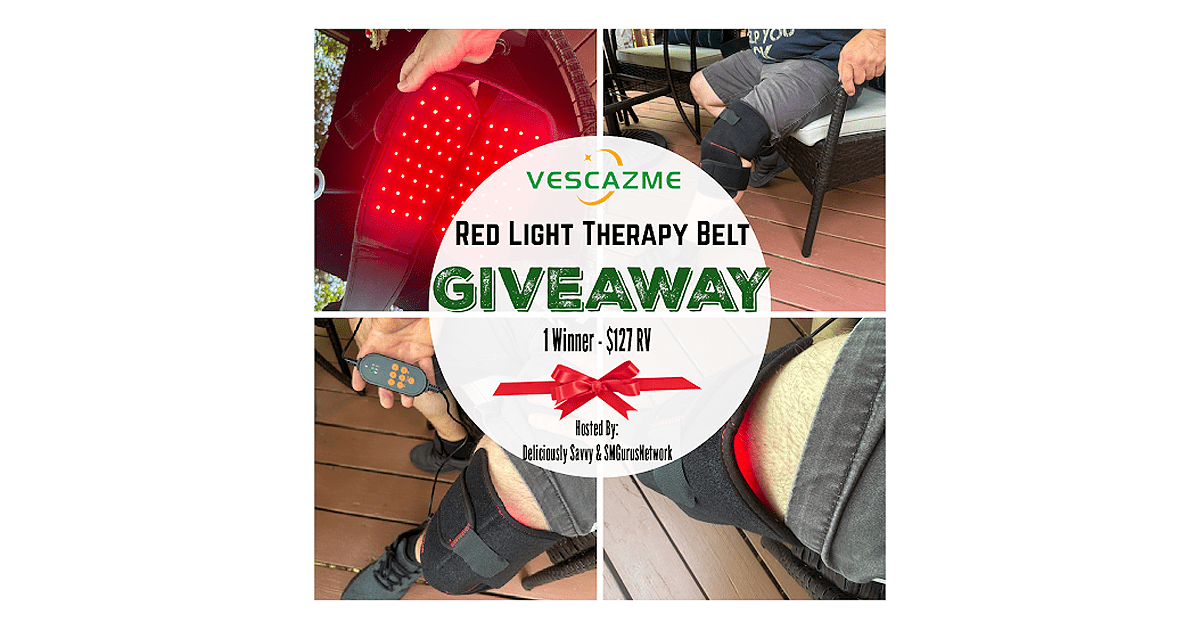 VESCAZME Red Light Therapy Belt Giveaway