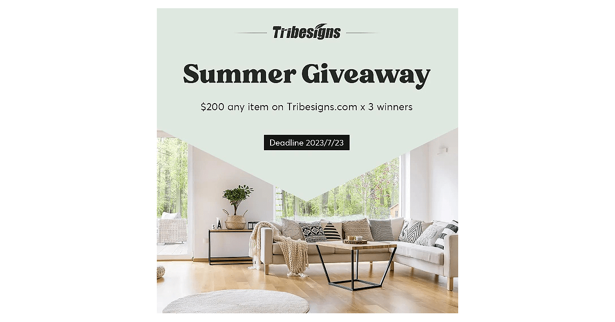 Tribesigns Summer Giveaway